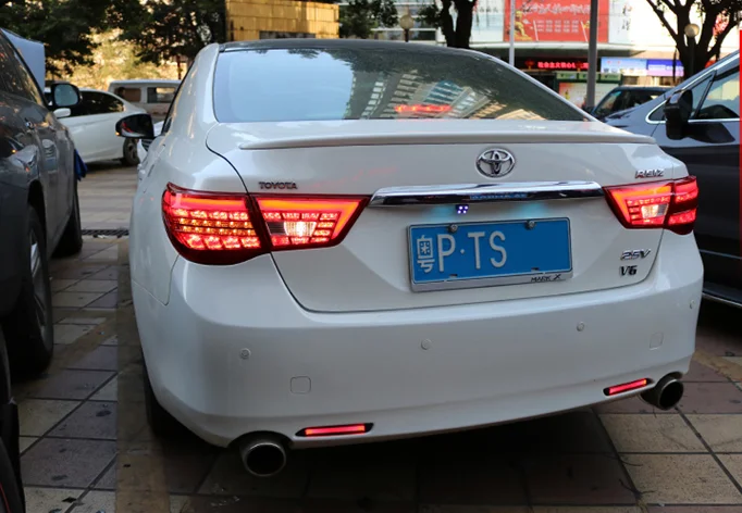 Sale Car Styling for Toyota Reiz LED Taillight assembly 2013-2017 Tail Light Rear Lamp DRL+Brake+Park+Signal with hid kit 2pcs. 4