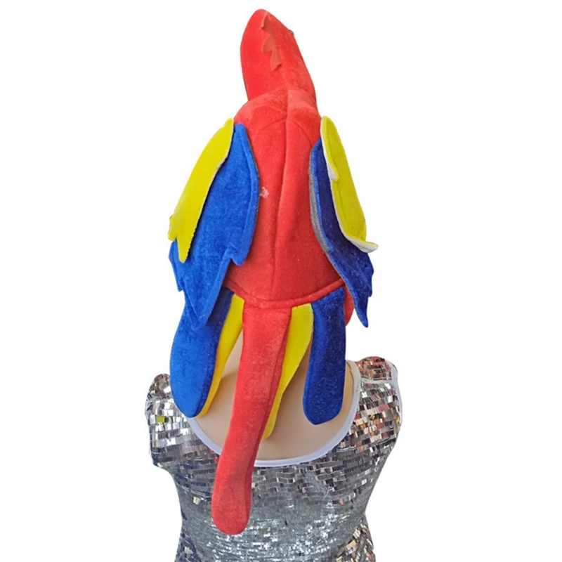 Parrot Hat Novelty Hat Parrot Headwear Animal Hat Bird Costume Hat Warm Hat Unisex Kids Adult Cosplay Costume