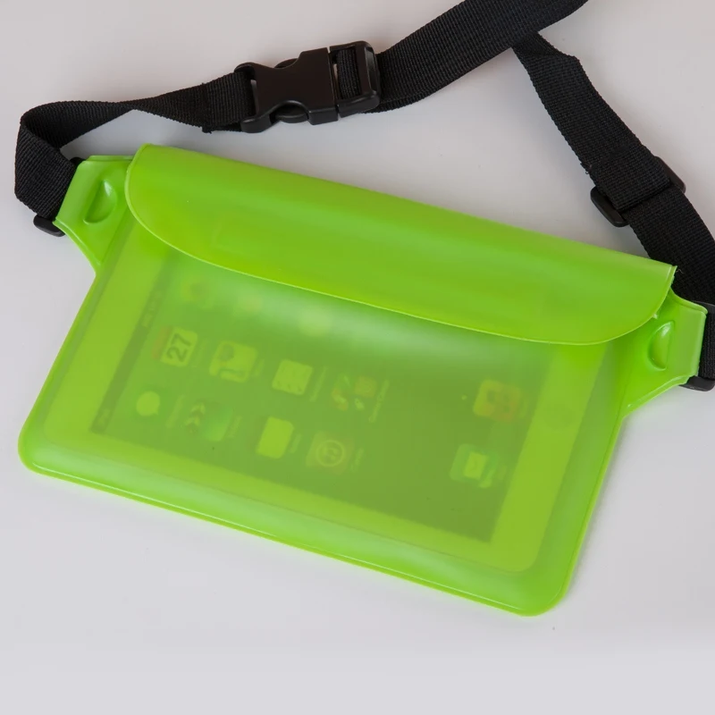 Водонепроницаемая сумка для плавания, спортивный рюкзак для дайвинга, поясная сумка, подводный Сухой Рюкзак, карман для телефона - Цвет: Зеленый цвет