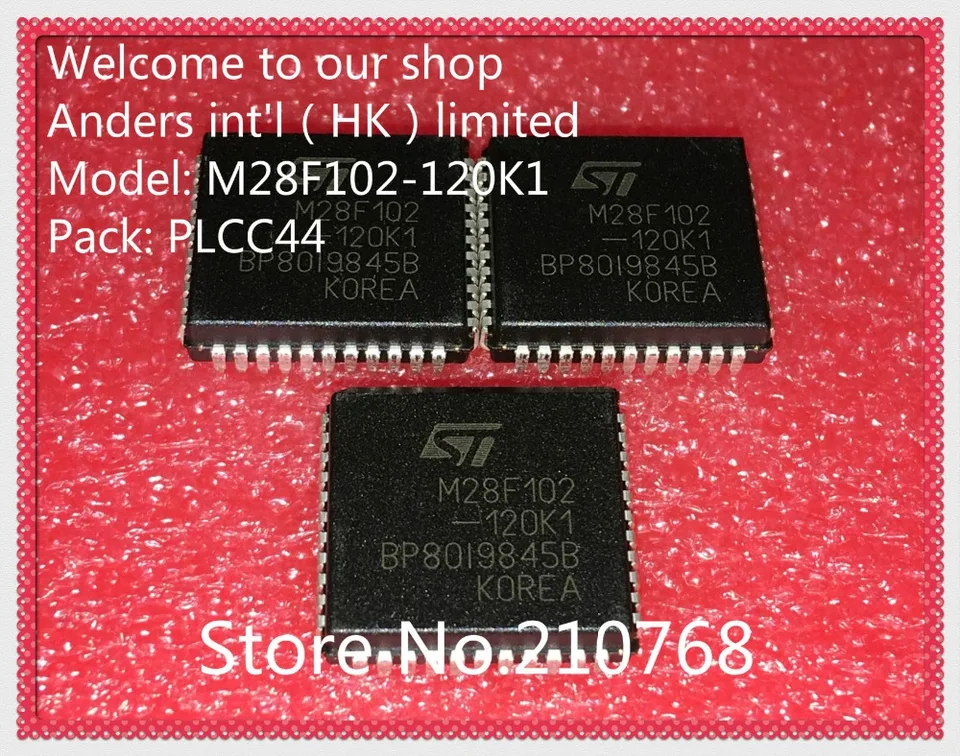 10 Pièces/uno M28F102-120K1TR M28F102-120K1 M28F102 PLCC44 - Foto 10