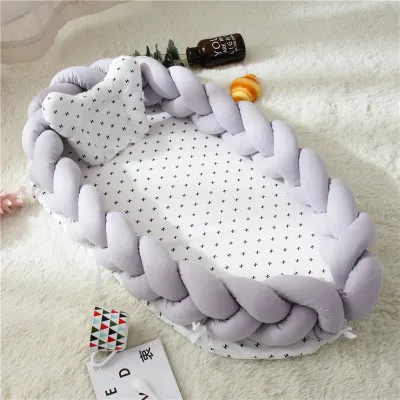 Portabel Детские Детская кроватка гнездо кровать бампер протектор новорожденных Bionic постельные принадлежности для сна кровать-экспонат путешествовать с Бампер для сна - Цвет: 2