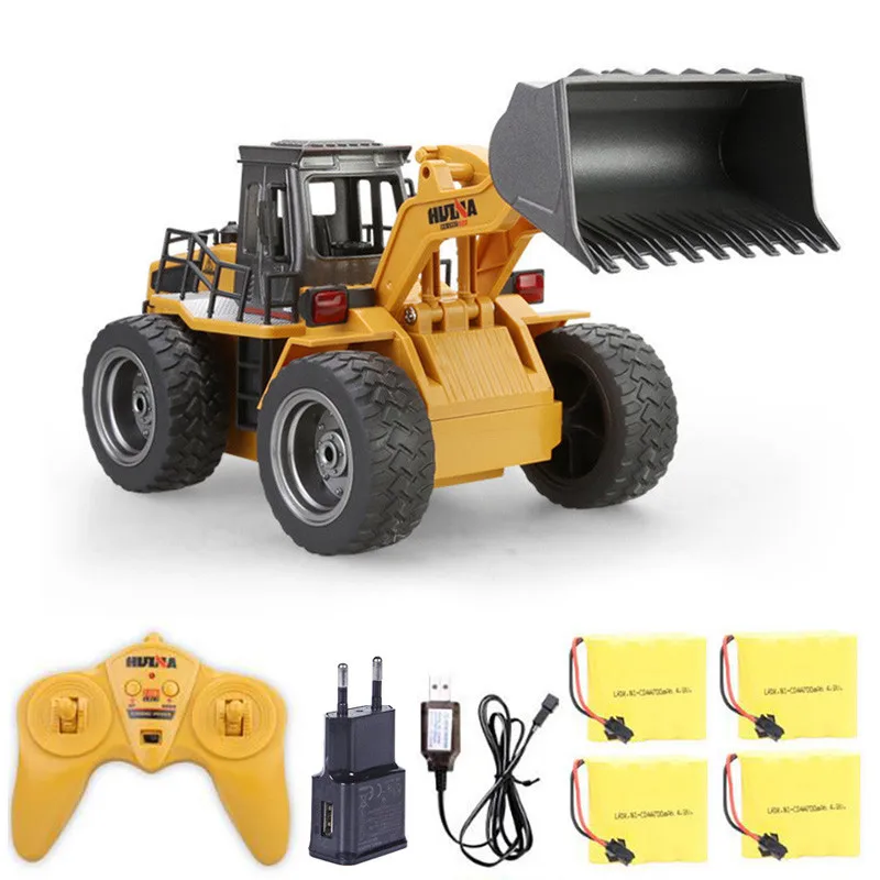 

HuiNa1520 RC truck 6CH 1/18 Simulation Trucks Bulldozer Charging RTR with light RC Truck Construction Vehicle For Toys Gifts