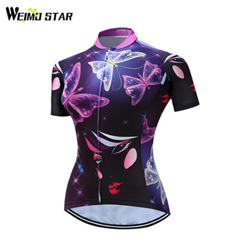 

Weimostar Women Bicycle Jersey top Outdoor Short sleeve Cycling Jersey Team MTB Bike Bicicleta Ropa Ciclismo Clothing shirts