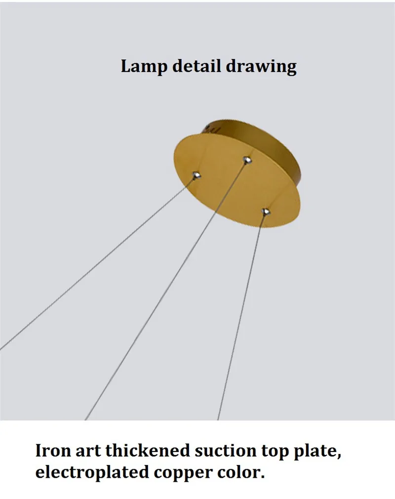 Простое кольцо Форма Акрил Droplight современный led подвесные светильники для жизни Обеденная подвесной светильник дома Освещение в помещении