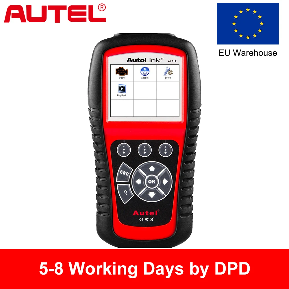 Autel OBD2 Scanner Car Diagnostic Tool AL619 Car Diagnostic Tool Automotive Scanner Engine,ABS,SRS,Airbag Auto Code Reader Autel OBD2 Scanner Car Diagnostic Tool AL619 Car Diagnostic Tool Automotive Scanner Engine,ABS,SRS,Airbag Auto Code Reader