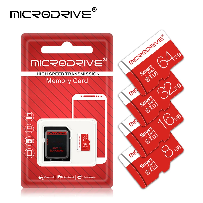 Высокоскоростные карты Micro SD, 8 ГБ, 16 ГБ, 32 ГБ, SDHC, TF флэш-карта, класс 10, 64 ГБ, SDXC, карты памяти, 4 Гб, cartao de memoria