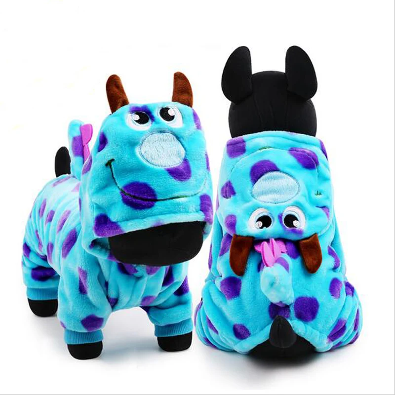 2016 Novelty Warm Fleece Pet Dog Clothes Cartoon Bubble Dargon Dog Coat Hoodie 1 Color Size XXS-L Dog Costume For Chihuahua (5)