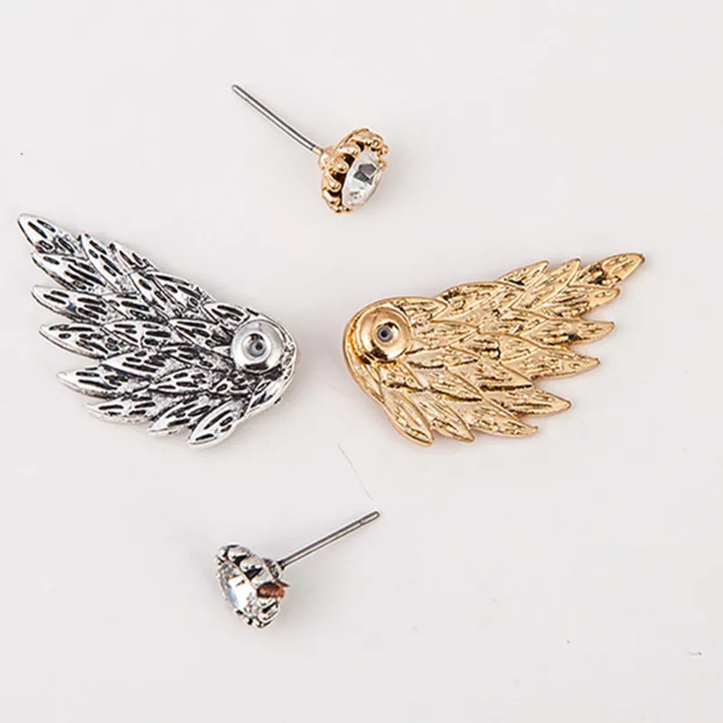 Женские серьги гвоздики с кристаллами в готическом стиле|ear jewelry|crystal stud earringsfashion