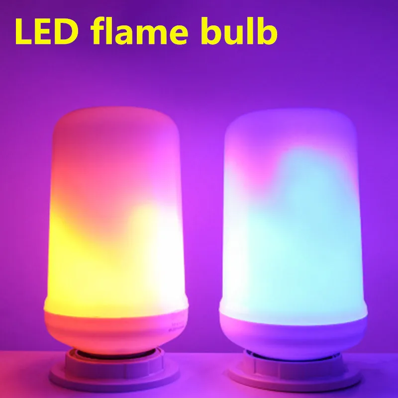 

Four-mode simulation dynamic LED flame bulb E27/E26/B22 lamp holder Christmas decoration torch light with gravity sensor 85-265V