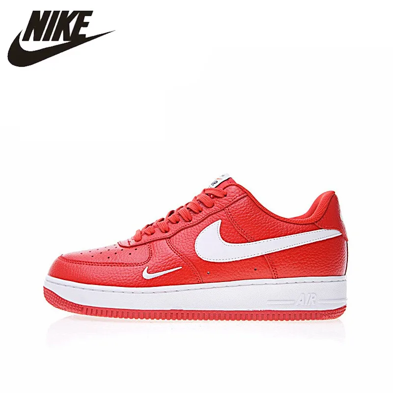 

Original Authentic Nike Air Force 1 Low Mini Swoosh Men's Skateboarding Shoes Sneakers Athletic Designer 2018 New 820266-606