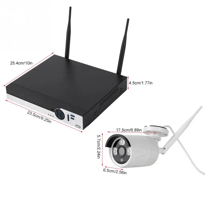 AHD 4 способа WIFI HD камера ночного видения с экраном видео умный датчик монитор для