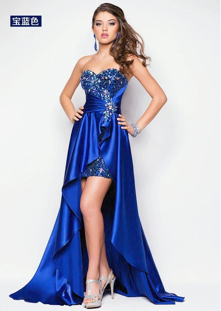 Sexy dinner dresses short front \u0026 long 