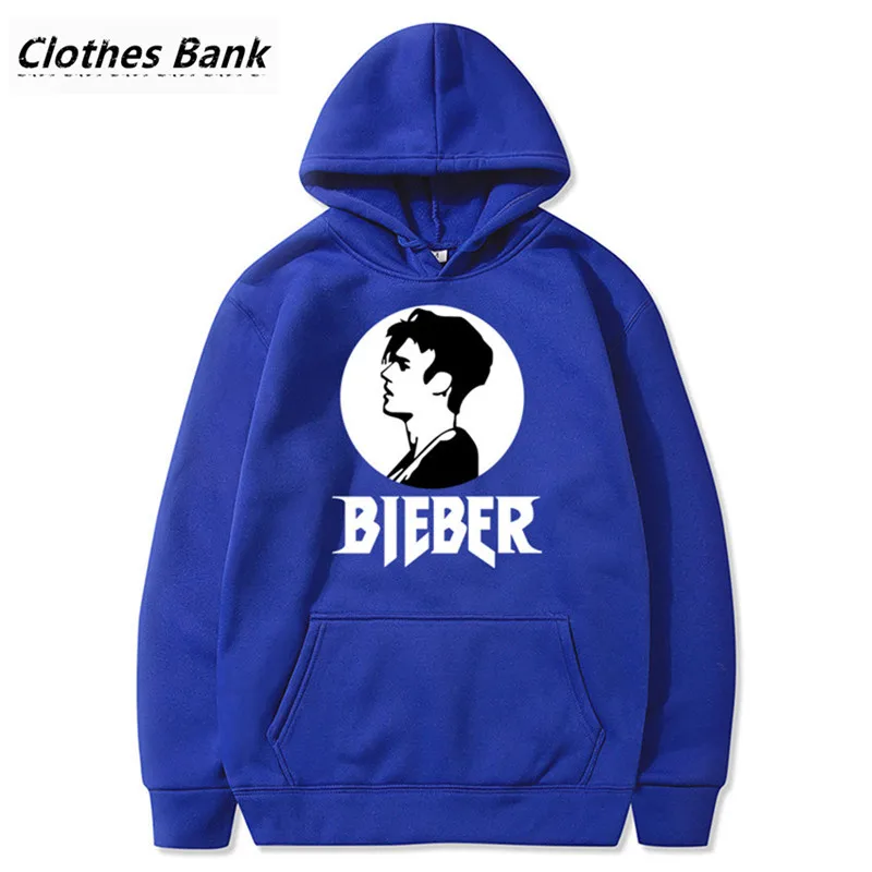 Justin Bieber Hoodies Hip Hop Men Women Clothes Stadium Hoody Sweatshirts Stripes Hooded Pullovers LQ050
