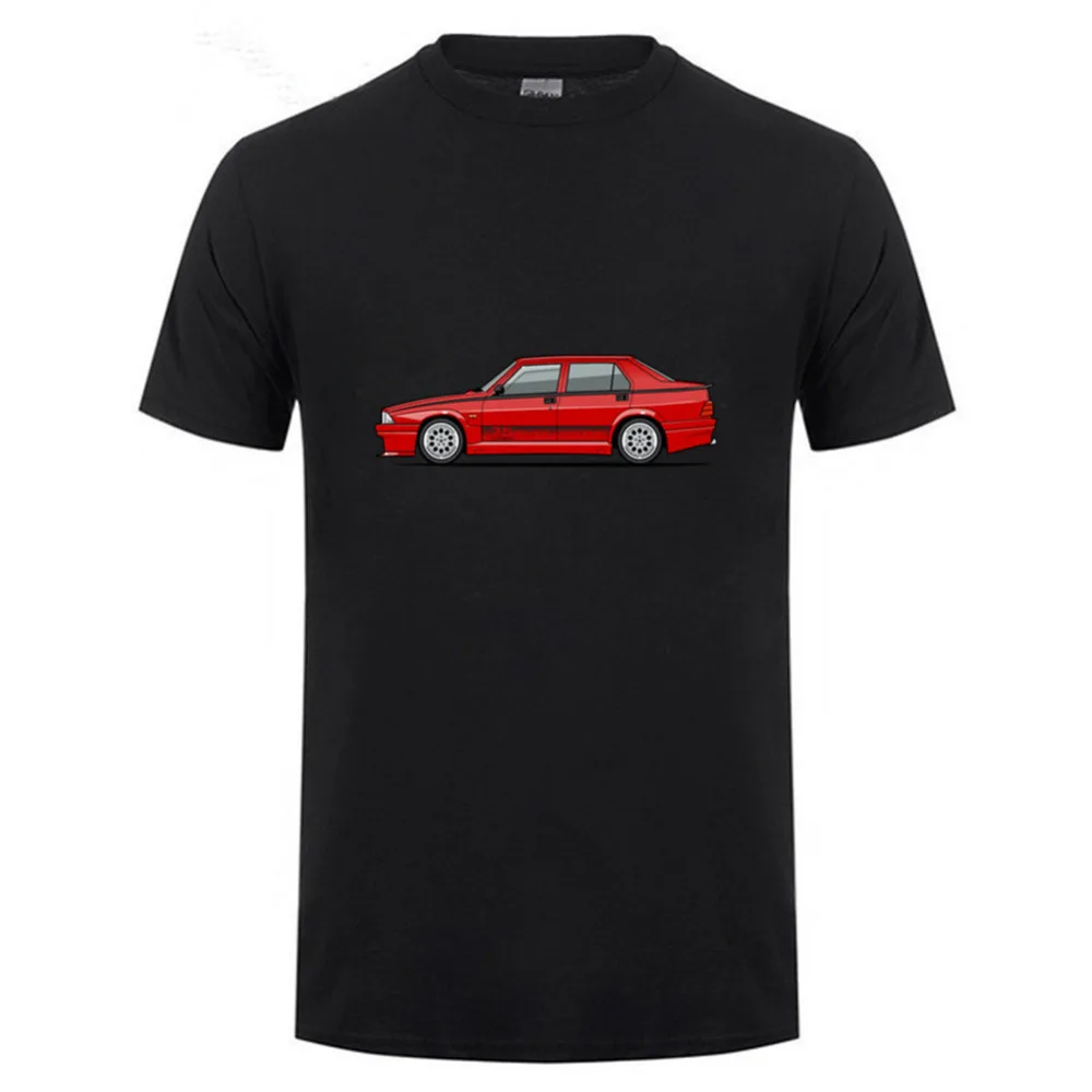 Стек Alfa Romeo 75 футболка Милан Tipo 16 мальчик хлопок короткий рукав Футболка с круглым