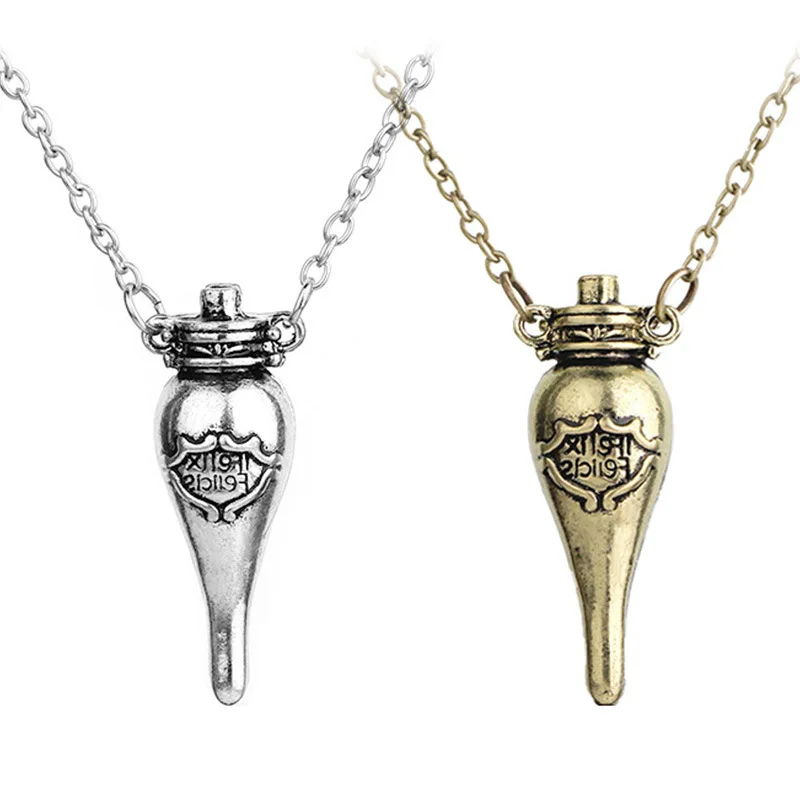 

Harri Potter Felix Felicis Potion Bottle Pendants Necklaces Movie Inspired Unisex Gift Collection For Men Women Jewelry Gift