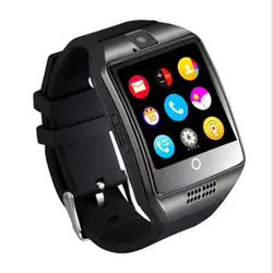 Q18 Bluetooth Смарт-часы Сенсорный экран большой Батарея Поддержка сим-карта TF Камера для телефонов на базе Android с Bluetooth монитор сна наручные часы