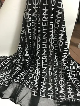 

embroidery mesh fabric Fantastic JIANXI.C-82224 sequins nigerian tulle lace fabric French Net Lace Fabric