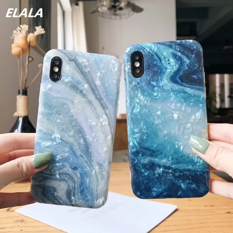 

Glitter Marble Case For iPhone X 7 Case Dream Funny Pattern Silicone Cover sFor iPhone 6S 6 7 8Plus iPhone XR X Xs Max Case Capa
