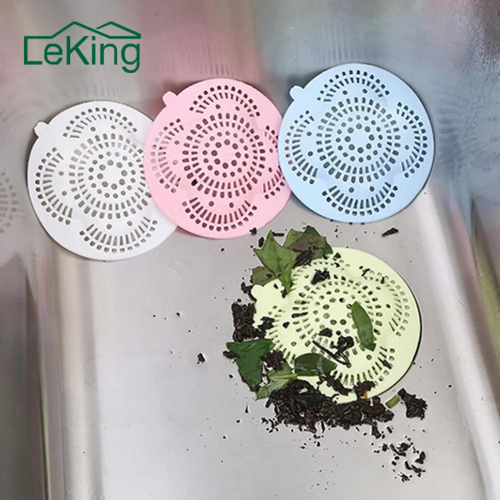 

LeKing 1PC Portable Plastic Sink Filter Cartoon Kitchen Sink Strainer Cover Stopper Kitchen Filter Strainer Drainer