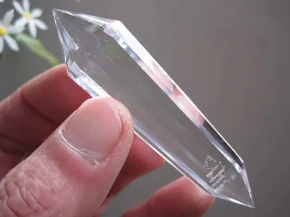 4 потрясающий натуральный VOGEL прозрачный кварцевый кристалл 12 сторонний DT ПАЛОЧКА точка