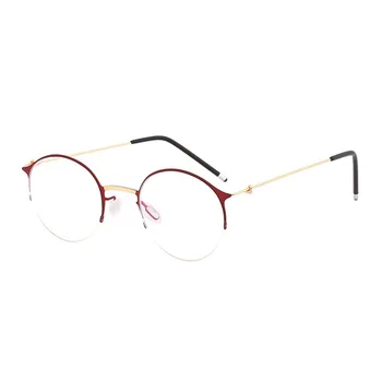 

Handoer 6736 Optical Glasses Frame for Men and Women Alloy Eyewear Half Rim Alloy Spectacles Glasses Optical Prescription Frame