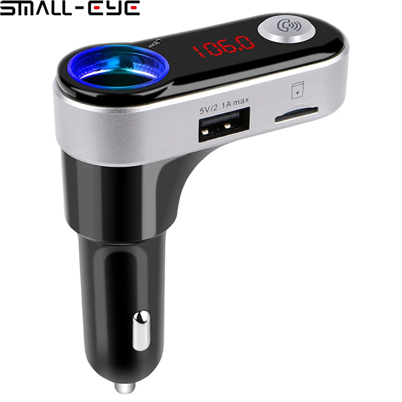 Bluetooth Car Kit Handsfree Set FM Transmitter MP3 music Player 5V 2.1A USB Smart charger Support Micro SD Card 8256 | Автомобили и