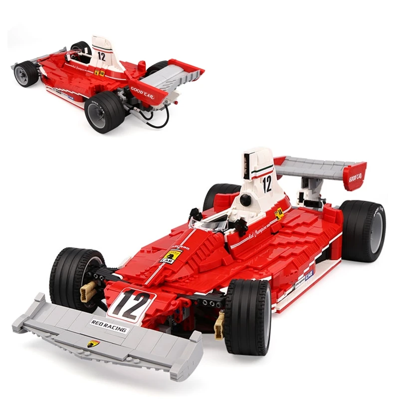 XINGBAO F1 Red Power Racing Building Blocks Kit Bricks set Classic Super Sports Car Model Kids Toys Gifts Compatible Legoings