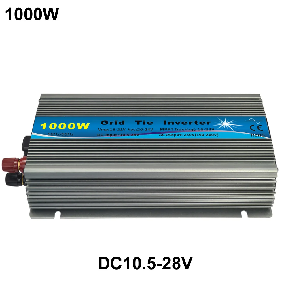 

1000W PV Grid Tie Inverter DC Input 10.5-28V Specific design for 18V/36 cells PV module