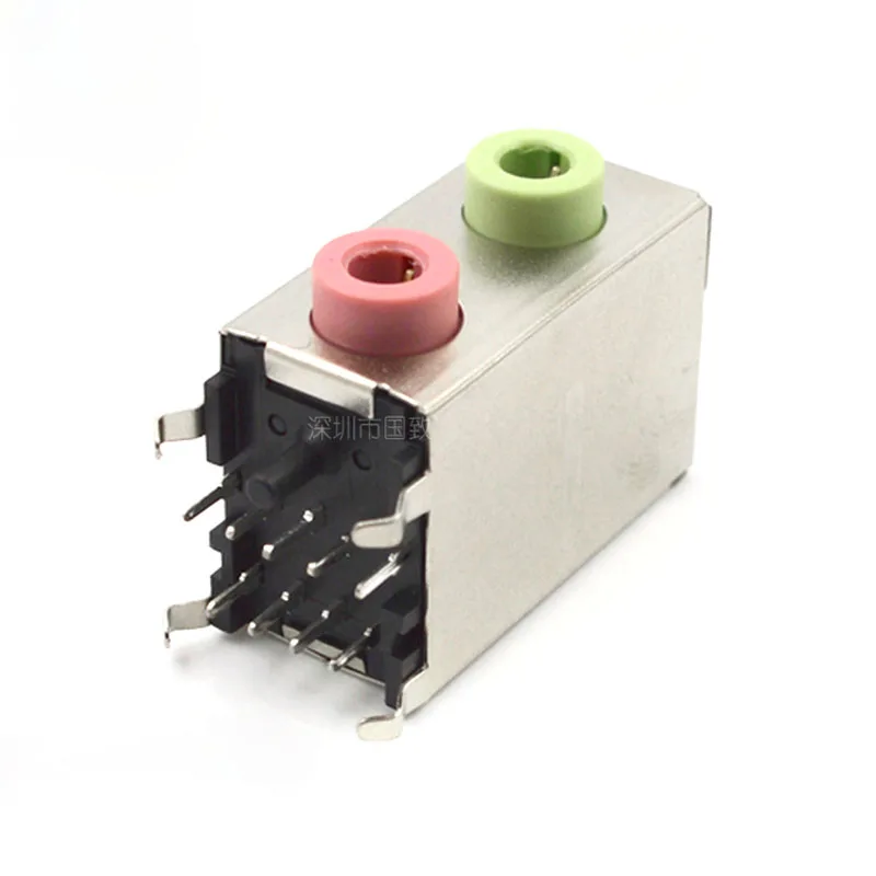 100PCS LOT PJ392 3 5mm Stereo Female Sockect Jack with Screw 3 5 Audio Headphone Connector PJ 392