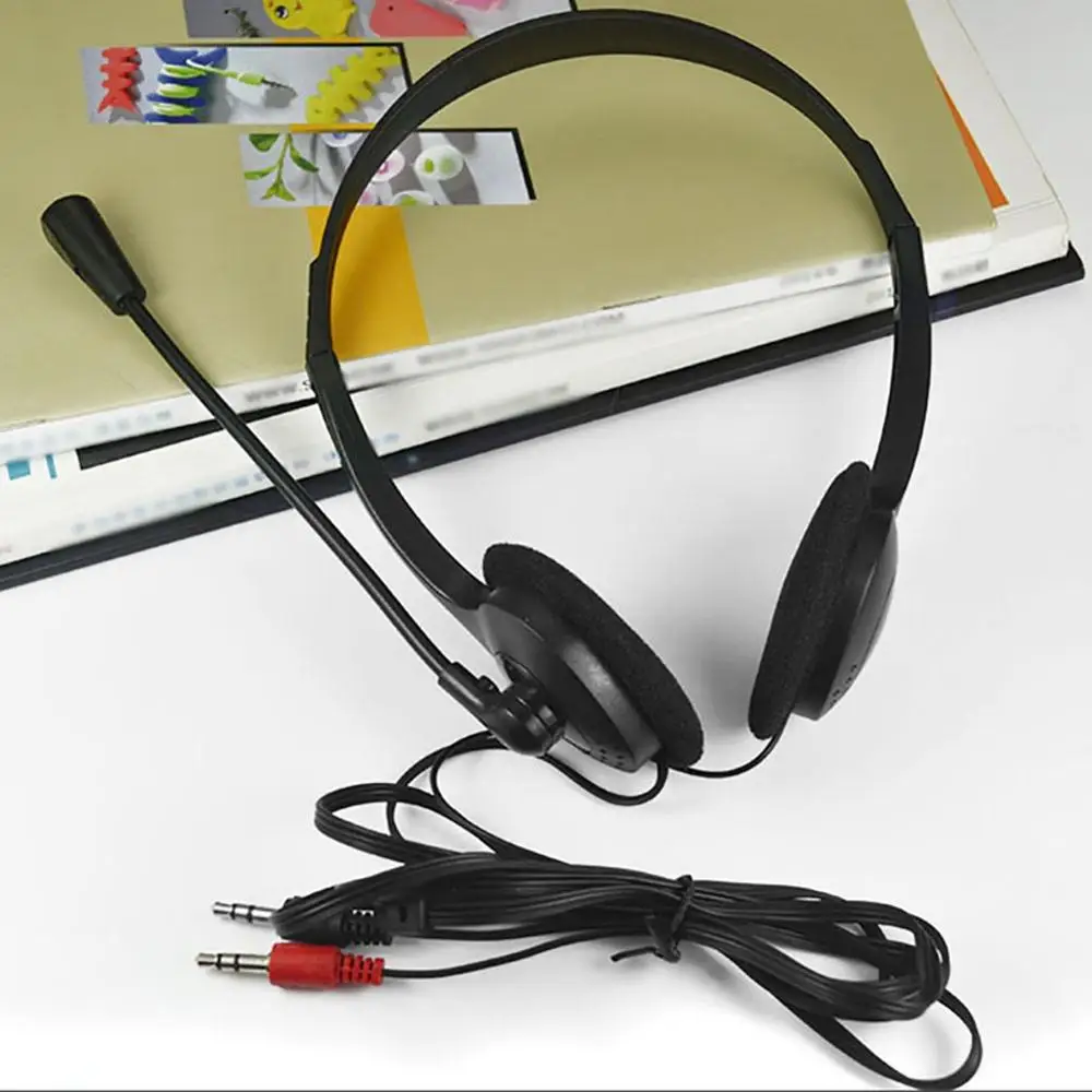 New Wired Headphones With Microphone Headsets Bass HiFi Sound Music Stereo Earphone For Computer Gamer PC 3.5mm Gaming Headset