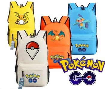 

Go Backpack Pikachu Marshtomp Eevee Snorlax Charizard School Play Bag