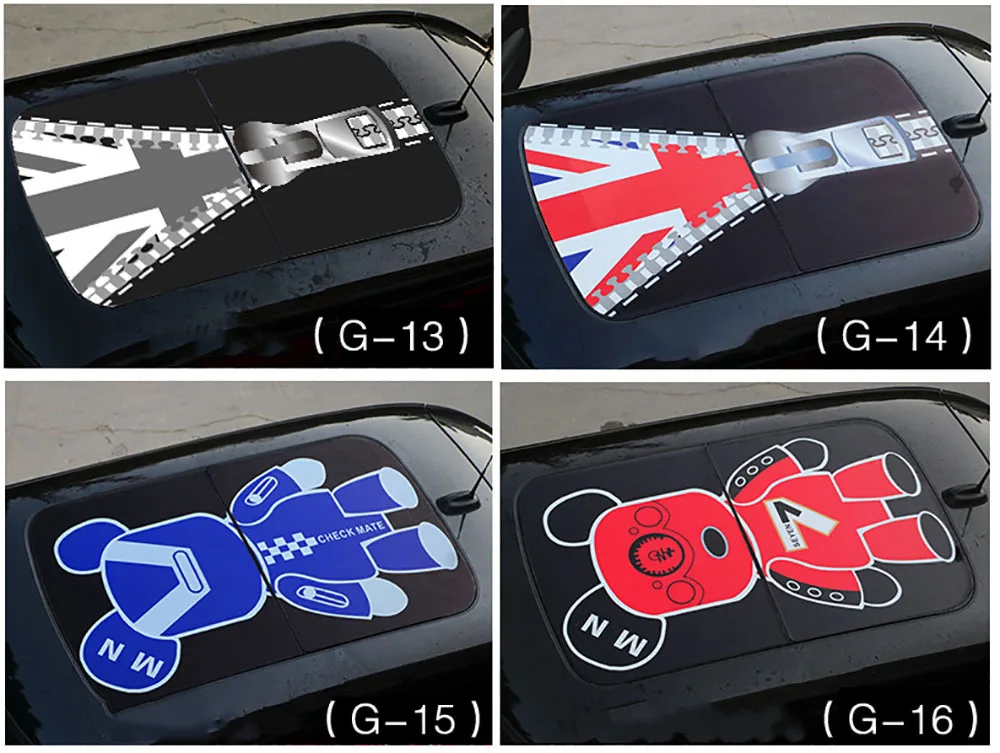 Полупрозрачная наклейка на крышу крыши автомобиля для MINI Cooper JCW R55 R56 R57 R58 R59 R60 R61 земляк Clubman аксессуары