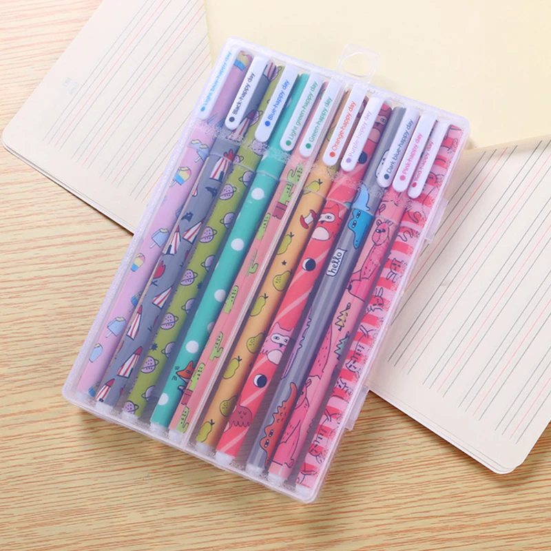 

10 pcs/lot Forest animals Colored gel pen Cute Unicorn signature pens for writing Stationery gift school supplies
