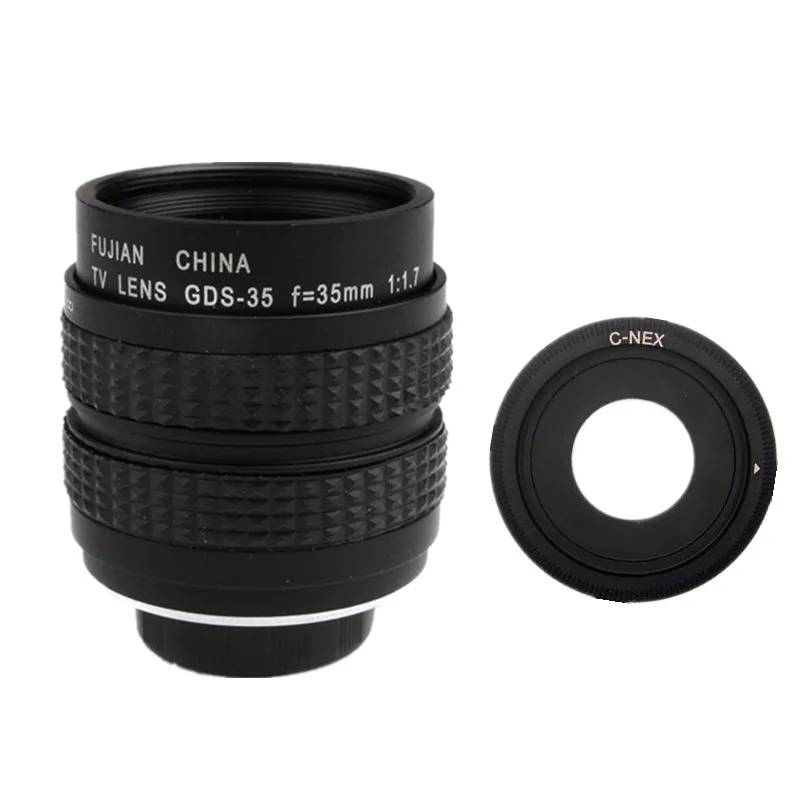 Fujian 35mm F1.7 CCTV TV Movie lens+C Mount For Sony Nex-5T N-3N N6 N7 N-5R A6000 | Электроника