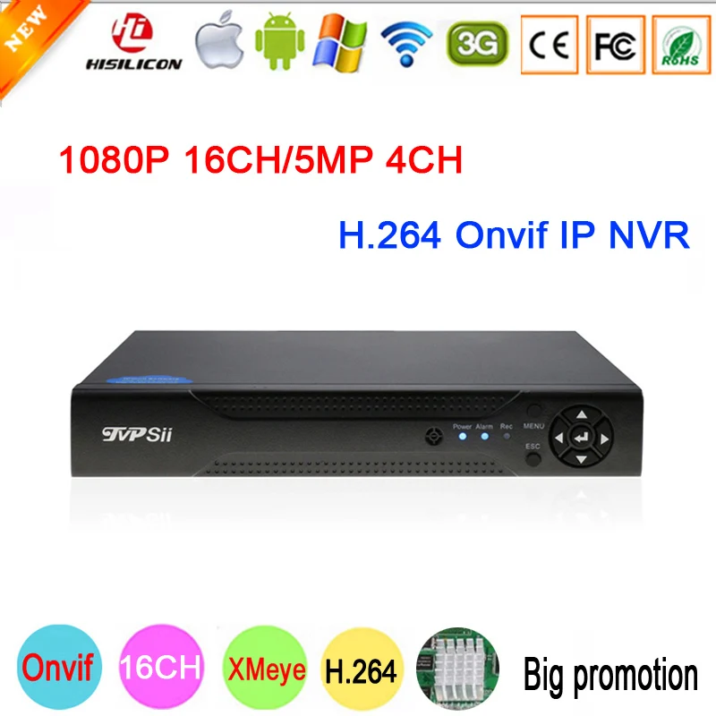 

5mp/4mp/3mp/2mp/1mp IP Camera Hi3535 XMeye H.264 5MP/4CH 4 Channel Onvif Surveillance Video Recorder CCTV NVR Free Shipping