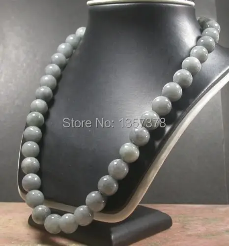 

huij 002864 100% Natural A JADE Jadeite Bead beads Necklace 13mm