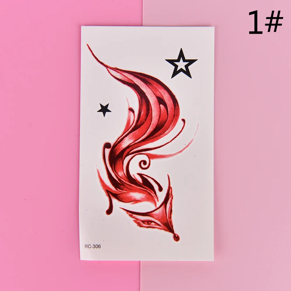 1 лист водостойкая тату наклейка в виде лисы|fox temporary tattoo|waterproof fake tattootattoo for women |
