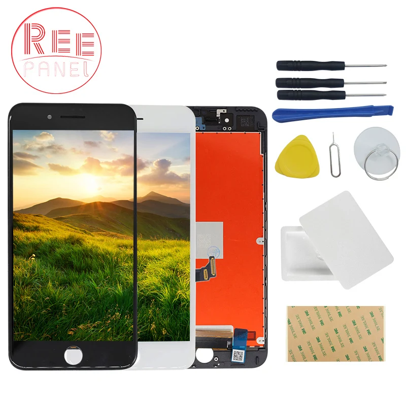 

100% tested Reepanel For iPhone 7 plus LCD Display With Touch Screen 5.5 inch Mobile Phone LCDS Free shipping+repair tools
