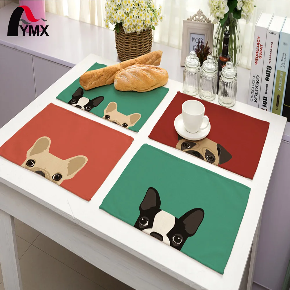 

Cute Dog Pattern Table Napkin For Wedding Supplies Party Decoration Kids Cartoon Birthday Decoration Napkins Table Cloth