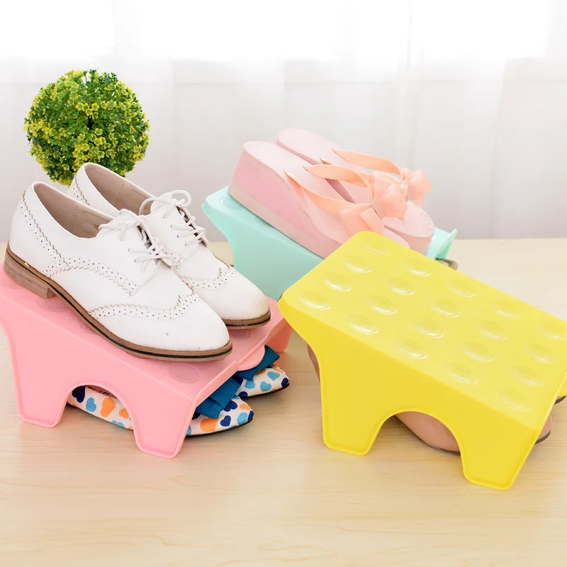 

Simple home living room double shoe rack finishing college student dormitories and down bunk storage shelf care