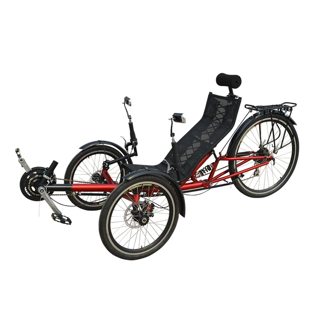 M009 3 Wheel Recumbent Tadpole Trike For Adults With Rear Suspensionin