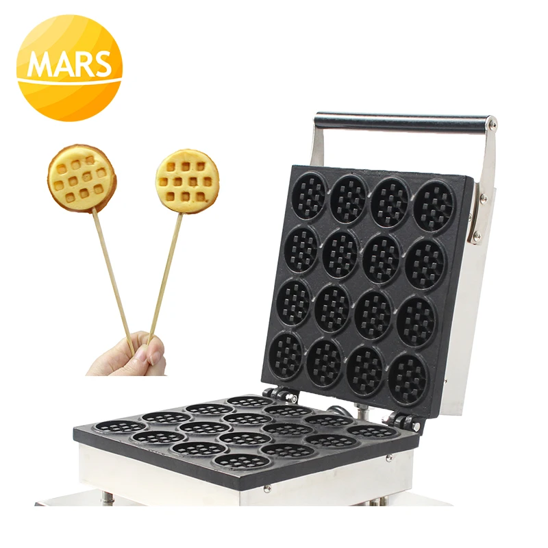 Stainless Steel Non stick Waffle Machine 16pcs Waffles On a Stick Maker