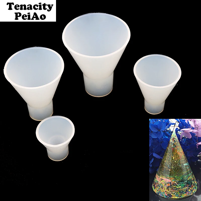 

Diy Silicone Mold Epoxy Uv Resin Molds Pendant Mold Conical Shape Necklace Jewelry Tools