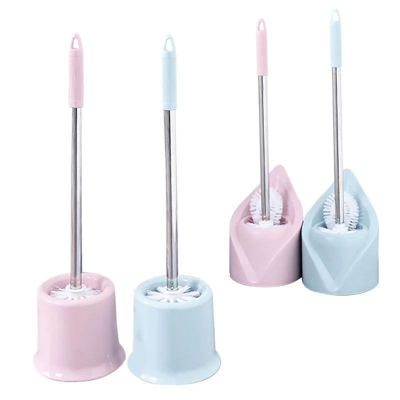 

Creative Toilet Brush Set Lavatory Cleaning Tool Washroom Brush W/Holder Plastic Bathroom Decor Accessories