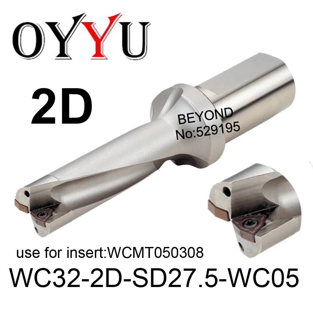 

WC32-2D-SD27.5-WC05, WC indexable insert drill U Drilling Shallow Hole indexable insert drills,Cooling hole,original factory