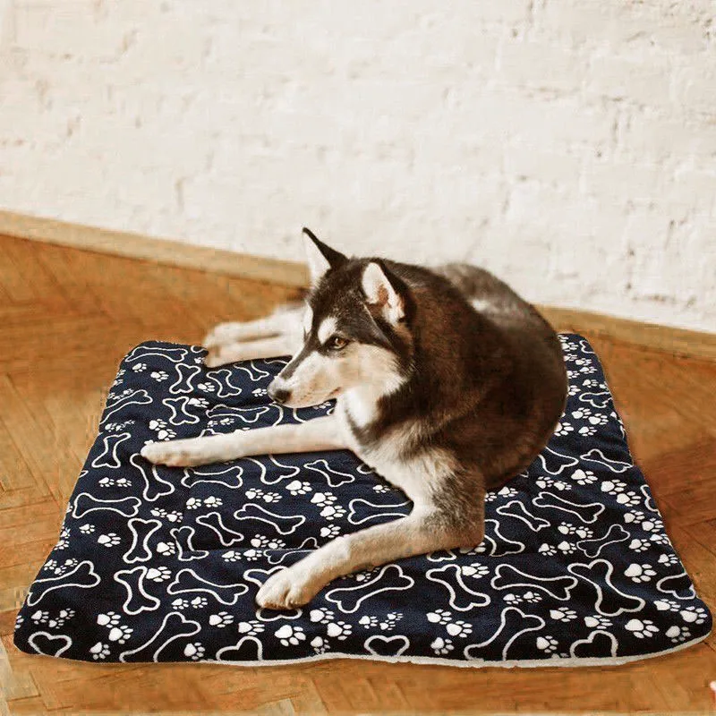 House Pet Sleeping Soft Warm Kennel Dog Mat Blanket Large Pet Dog Cat Washable Bed Puppy Cushion Mattress Kennel Crate Mat