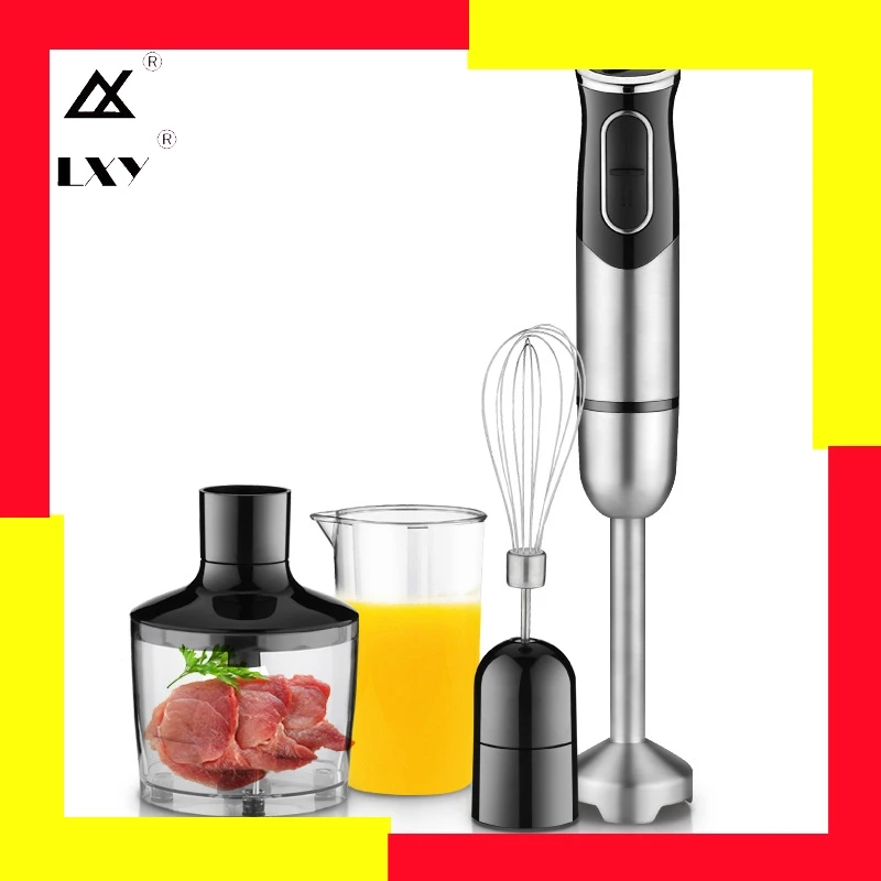 

600ml Hand Blender 4 In 1 Portable Immersion Blender For Kitchen Food Processor Stick With Chopper Whisk Electric Juicer Mixer