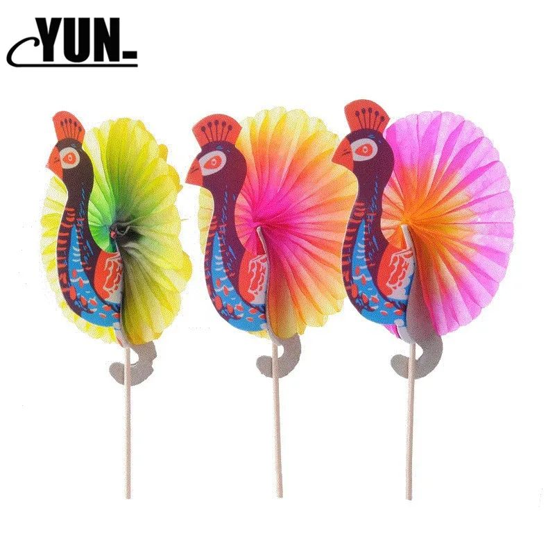 Peacock sign Party Stereo Pineapple Flamingo Fruit Toothpick Flower Sign Wedding Decoration Party Decoration Birthday Decor 7D (10)