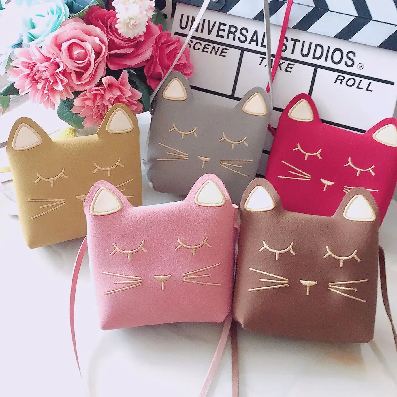 

Raged Sheep Baby Coin Purse Kids Scrub PU Coin Bags Girls Cat Pouch Bags Children One Shoulder Bags Baby Accessories Gifts C30