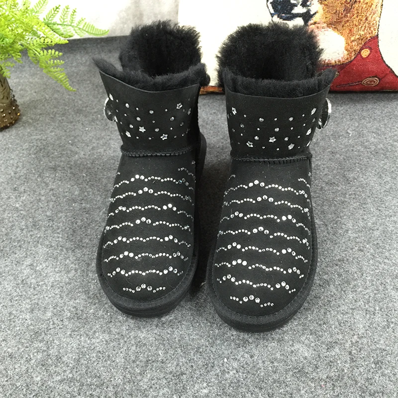 GXLLD Hot Sale Shoes Women Boots Solid Slip On Soft Cute Women Snow